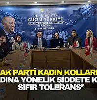 AK Parti Kadın Kolları: 'Kadına Yönelik Şiddete Karşı Sıfır Tolerans'