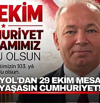Akyol'dan 29 Ekim Mesajı: Yaşasın Cumhuriyet!