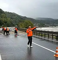 Alaplı-Akçakoca yolunda heyelan