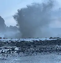 Amasra'da dalgalar coştu
