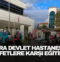 Amasra Devlet Hastanesi'nde Afet Eğitimi