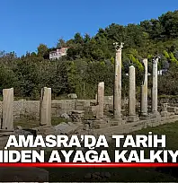 Amastris Antik Kenti'nde Tarih Gün Yüzüne Çıkıyor