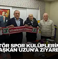 Amatör spor kulüplerinden Başkan Uzun'a ziyaret