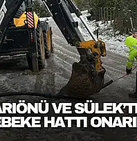 Arıönü ve Sülek'te Şebeke Hattı Onarımları Tamamlandı
