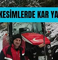Bartın'a yılın ilk karı düştü