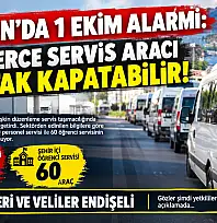 Bartın'da 1 Ekim alarmı: Yüzlerce servis aracı kontak kapatabilir!