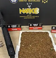 Bartın'da 10 bin adet dolu makaron ele geçirildi