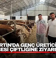 Bartın'da Genç Üreticinin Besi Çiftliğine Ziyaret