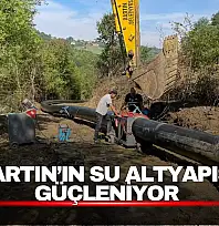 Bartın'da İçme Suyu İçin Yeni İsale Hattı Çalışması Sürüyor