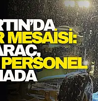 Bartın'da Kar Mesaisi: 81 Araç, 142 Personel Sahada