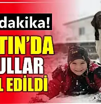 Bartın'da okullar tatil edildi
