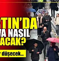 Bartın'da sıcaklık düşecek