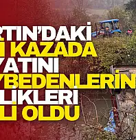 Bartın'daki Kazada Hayatını Kaybedenlerin Kimlikleri Belli Oldu