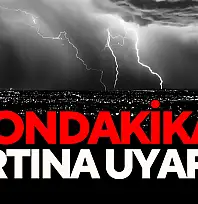 Bartın İçin Fırtına Uyarısı