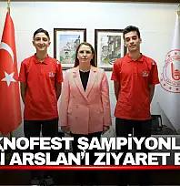 Bartın'ın Gururu Türkiye Şampiyonlarından Vali Arslan'a Ziyaret