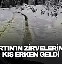 Bartın'ın Zirvelerinde Kış Erken Geldi