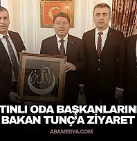 Bartınlı Oda Başkanlarından Bakan Tunç'a Ziyaret