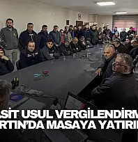 Basit Usul Vergilendirme Bartın'da Masaya Yatırıldı