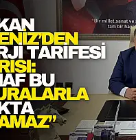 Başkan Akdeniz'den Enerji Tarifesi Çağrısı