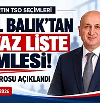 BAŞKAN HALİL BALIK LİSTESİNİ AÇIKLADI