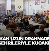 Başkan Uzun DRAHNADER'de Hemşehrileriyle Kucaklaştı