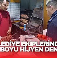 Belediye Ekiplerinden Hijyen Denetimi