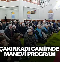 Çakırkadı Camii'nde Manevi Program