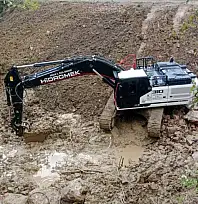 Cumayeri'nde heyelan bölgesinde çalışma sürüyor