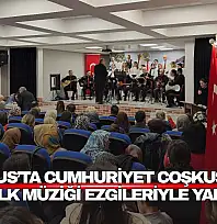 Cumhuriyet Coşkusu Türk Halk Müziği Ezgileriyle Yankılandı