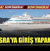 Dev kruvaziyer Amasra'ya giriş yapamadı