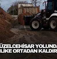 Güzelcehisar Yolunda Tehlike Ortadan Kaldırıldı