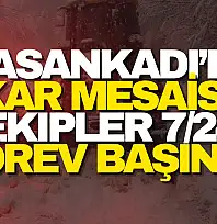 Hasankadı'da Kar Mesaisi