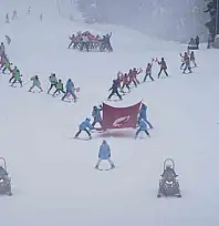 Ilgaz Dağı'nda Sevgililer Günü'nde düzenlenen festival yoğun ilgi gördü