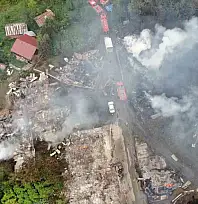 İnebolu Kaymakamlığından 11 evin küle döndüğü yangınla ilgili açıklama