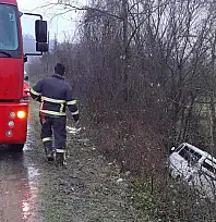 İşçi servisi kaza yaptı