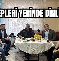 Kadiroğlu'dan hane ziyaretleri
