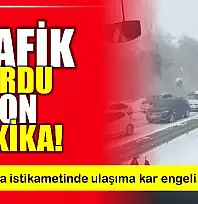 Kar etkili oldu ulaşım durdu