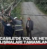 Kurucaşile'de ekipler sahadaydı: Yol, heyelan ve direk çalışmaları tamamlandı