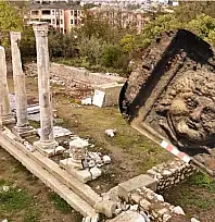 Medusa'nın gülümseyen yüzü bulundu