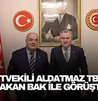 Milletvekili Aldatmaz TBMM'de Bakan Bak ile Görüştü