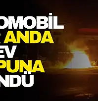 Otomobil Bir Anda Alev Topuna Döndü