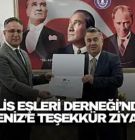 Polis Eşleri Derneği'nden Akdeniz'e Teşekkür Ziyareti