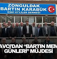 Sabri Avcı'dan, 'Bartın Memleket Günleri' müjdesi