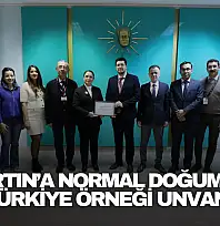 Sağlık Bakanlığından Teşekkür Belgesi
