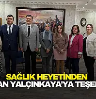 Sağlık Heyetinden Başkan Yalçınkaya'ya Teşekkür Ziyareti