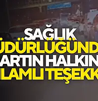 Sağlık Müdürlüğünden Bartın Halkına Anlamlı Teşekkür
