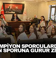 Şampiyon Sporculardan Gurur Ziyareti