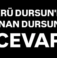 Şükrü Dursun'dan Kenan Dursun'a cevap