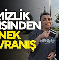 Temizlik İşçisinden Örnek Davranış
