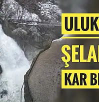 Ulukaya Şelalesinde kar manzarası